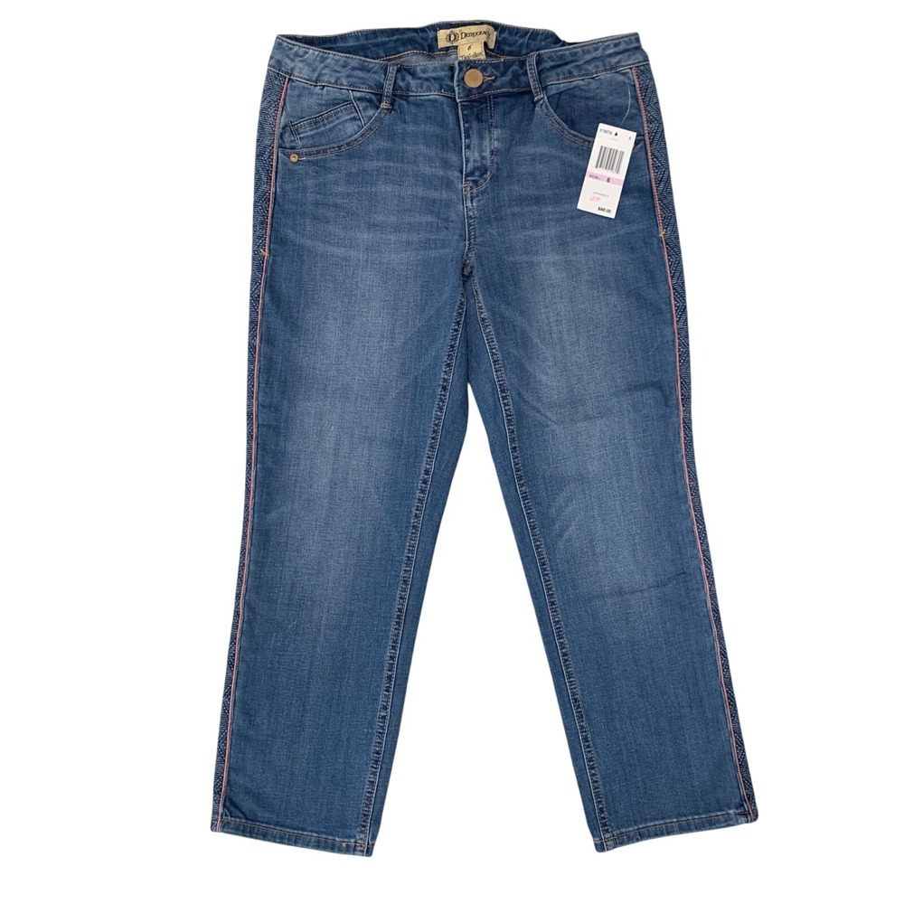 Democracy Women's Cropped Jeans Size 6 Flex-ellent‎ Fit Blue Denim